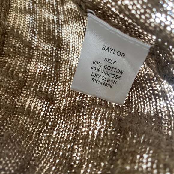 Saylor Tiggy Crop Knit Ribbed Cardigan In Coffee NWT Women's Size Large 10/12 - Picture 10 of 14